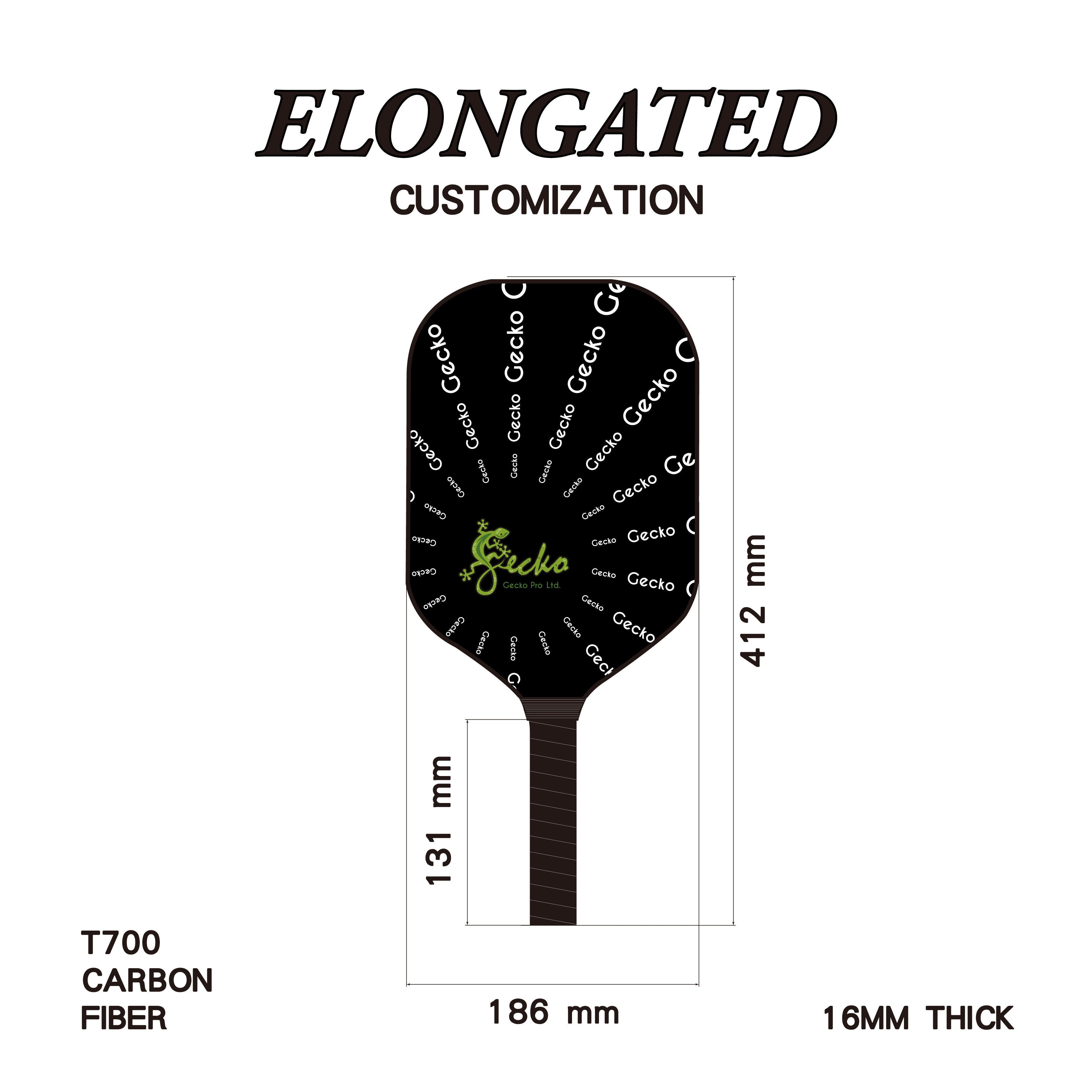 匹克球拍 - 成人 T700 碳纖維（加長型）（可客製化）
