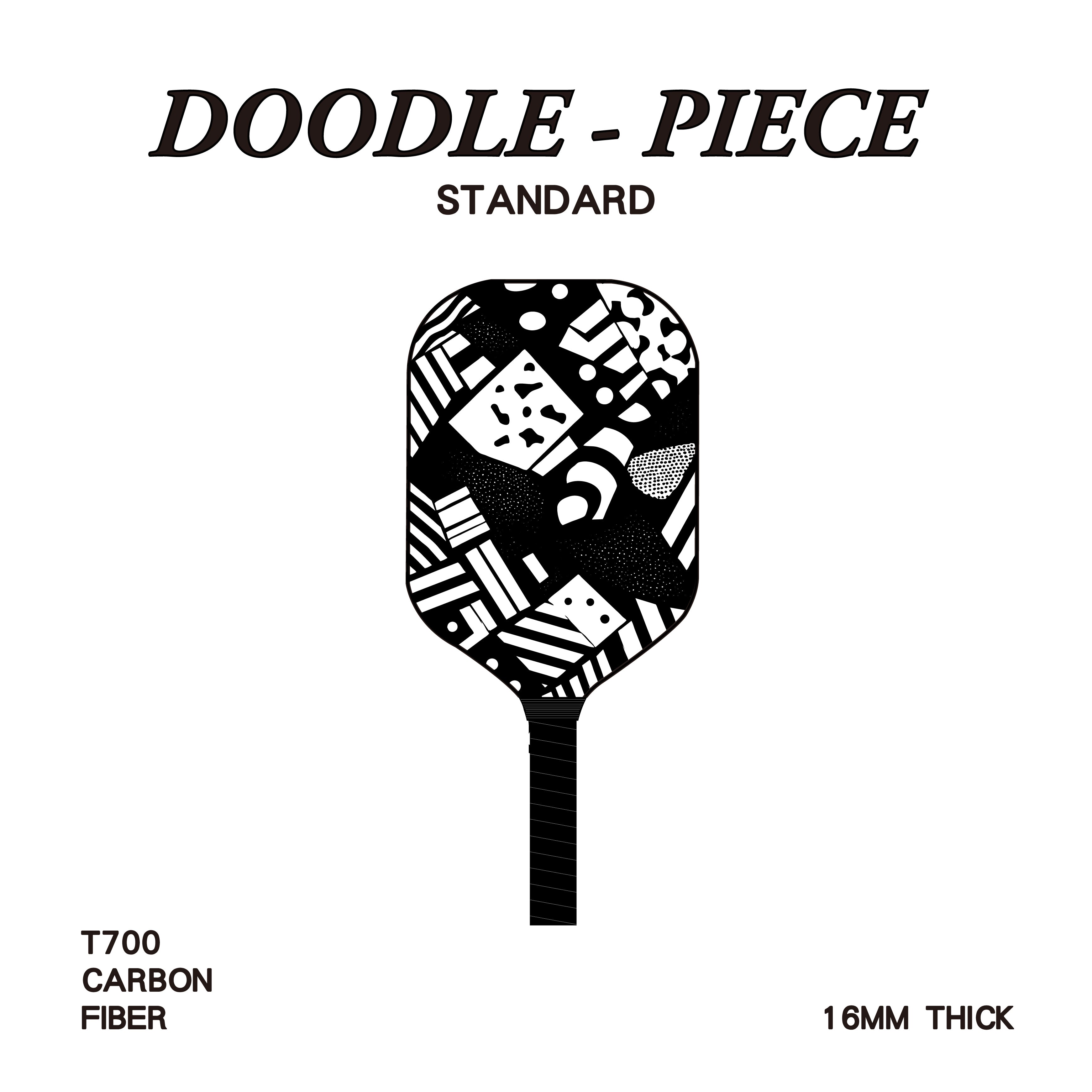 匹克球拍 - 成人標準款 - 塗鴉款 方塊