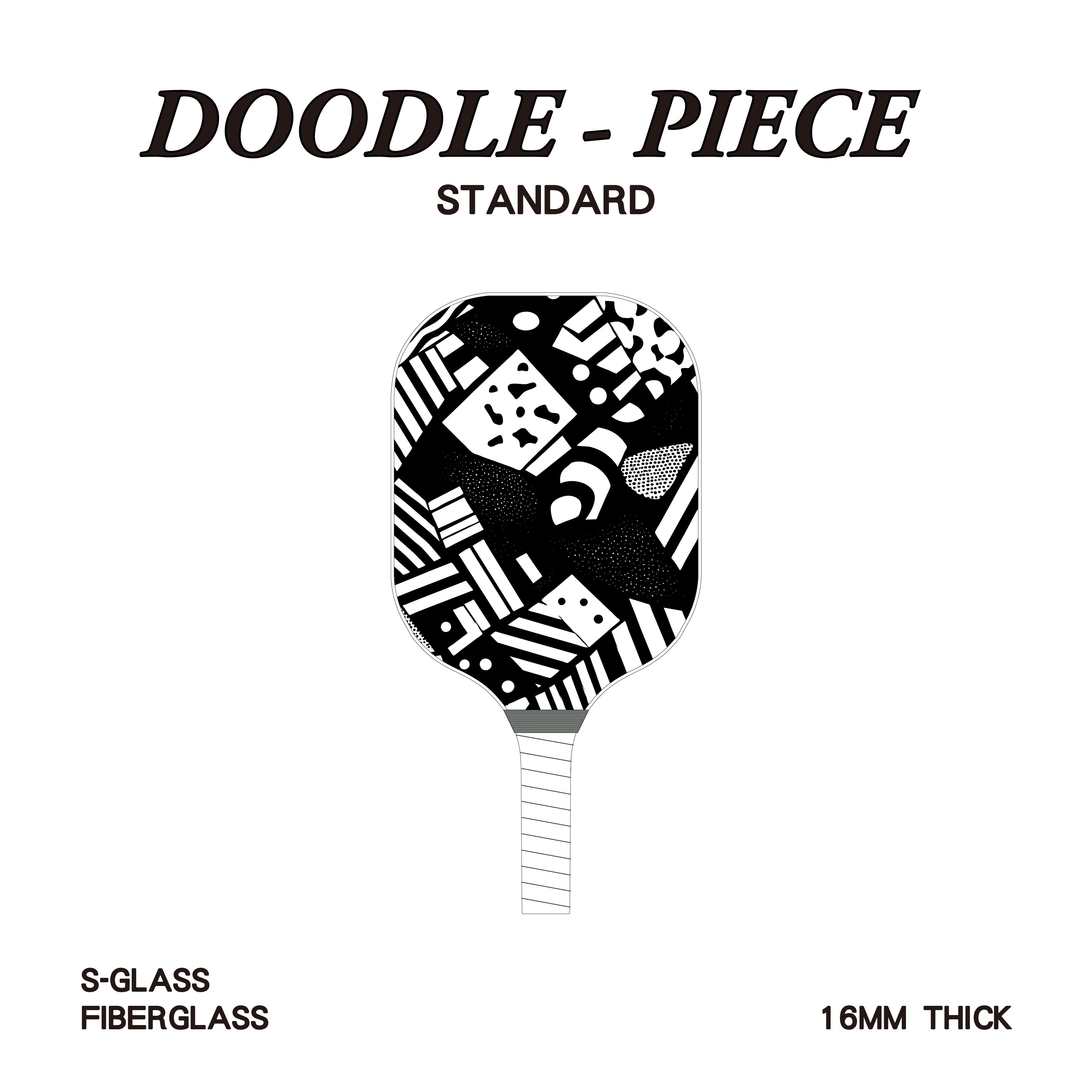 匹克球拍 - 成人標準款 - 塗鴉款 方塊