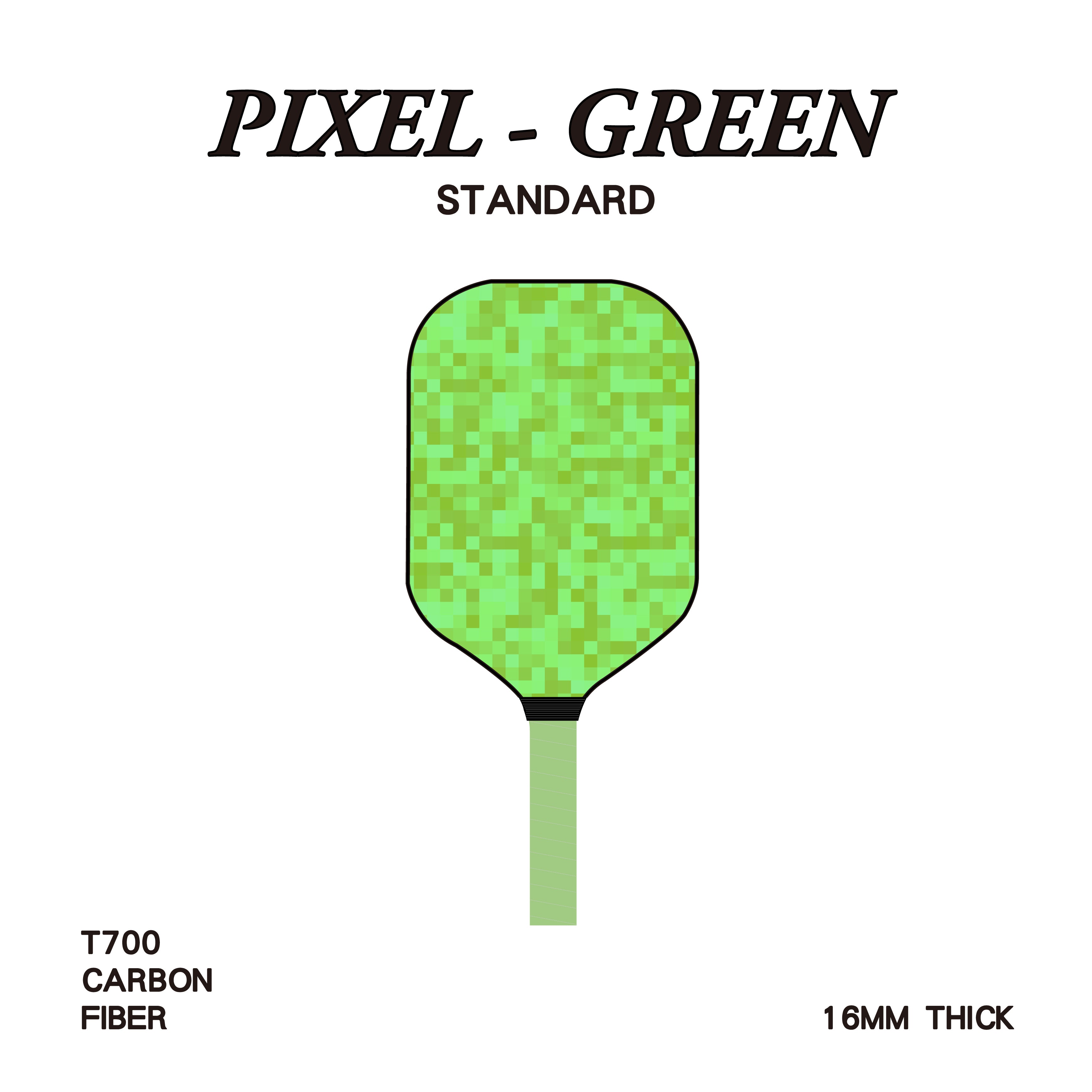 匹克球拍 - 成人標準款 - 像素款 綠