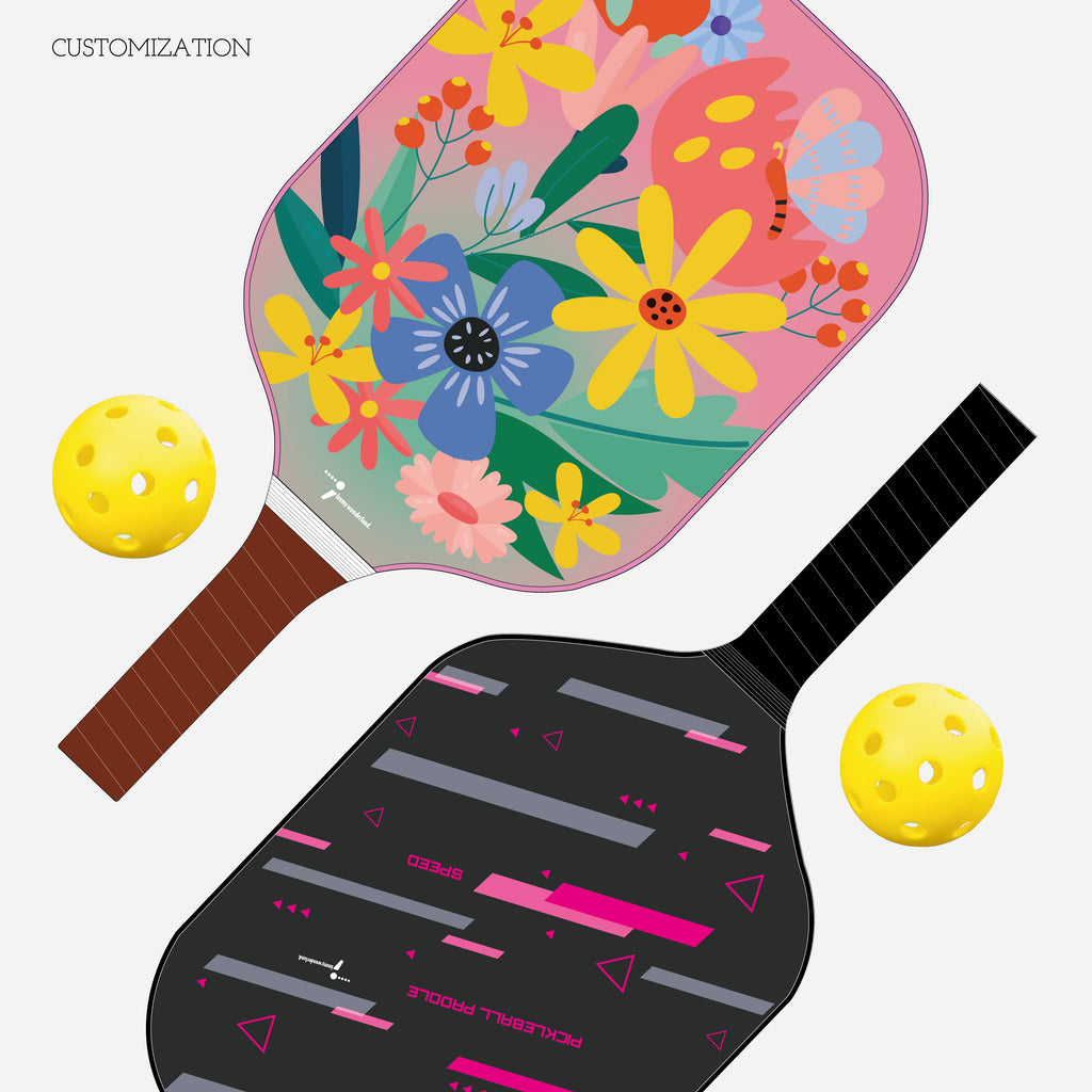 匹克球拍 - 成人 S 型玻璃纖維（寬體）（可客製化）